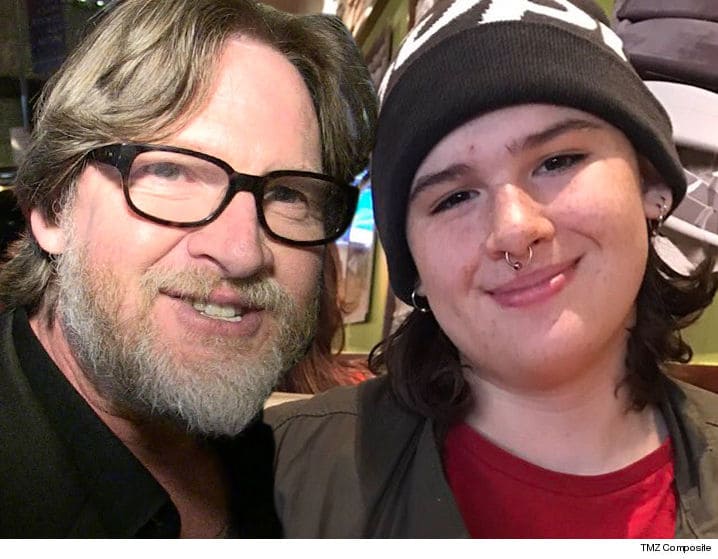 Jade Logue with actor father Donal Logue